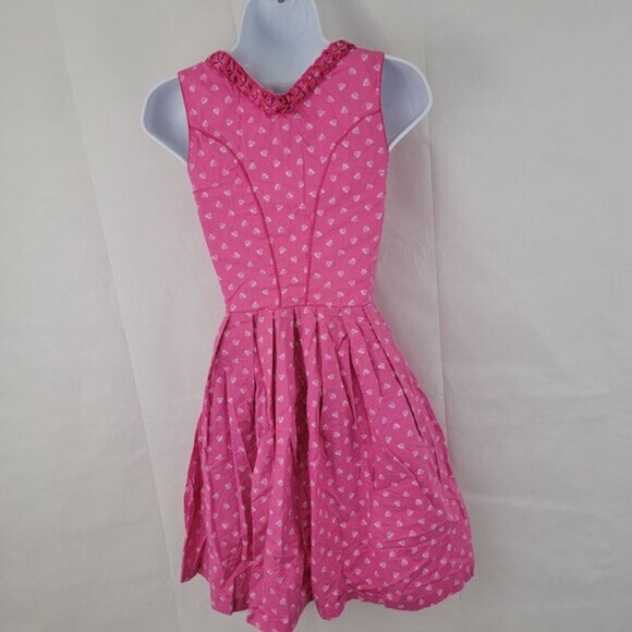 ORIGINAL STEINDL Womens 32 Dress German Dirndl PINK White Floral Oktoberfest - Picture 5 of 16